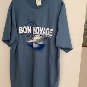 111. NWT Delta Bon Voyage Nautical Blue Tee Unisex